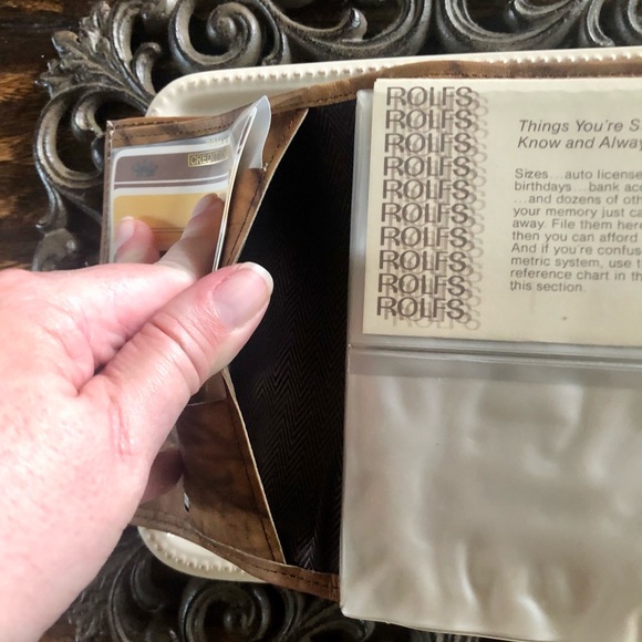 Vintage Rolfs Tan Cowhide Leather Wallet - NWOT - Picture 4 of 11